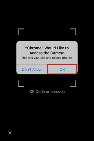 Quét mã QR Code trên iPhone bằng Google Chrome như thế nào