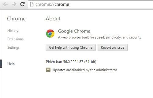 sua loi google chrome khong the update