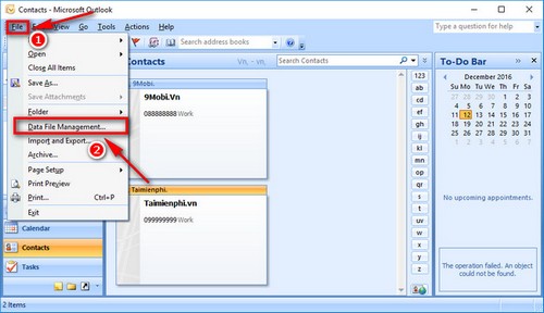 huong dan sao luu du lieu outlook