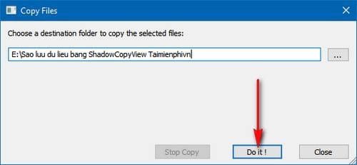 Cách sử dụng ShadowCopyView trên Windows 10