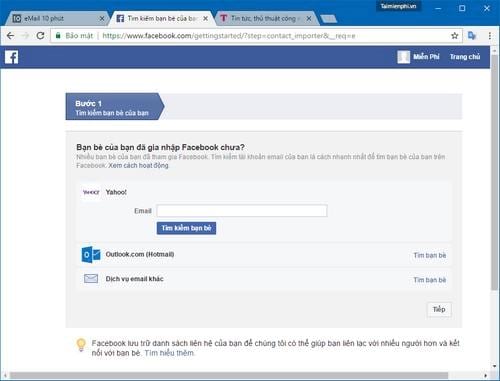 Cách đăng ký Facebook không cần email thực, dùng email ảo