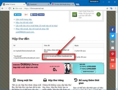 Cách đăng ký Facebook không cần email thực, dùng email ảo