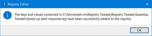 Cách mở file .reg, import file registry trên Windows
