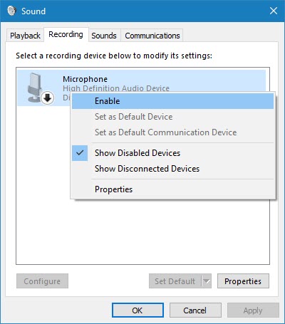 Bật tắt Microphone trên Windows 10, bật tắt mic trên máy tính, laptop
