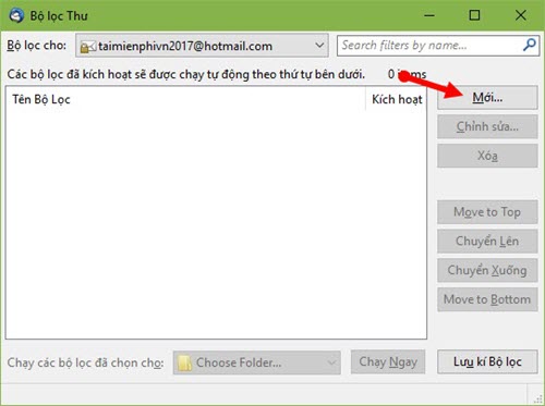 dung thunderbird chan nguoi gui thong bao email lam phien trong outlook 10
