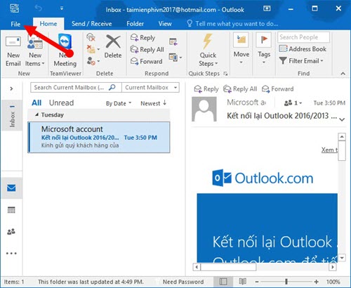 Cách cấu hình dịch vụ Gmail trong Outlook 2016, 2013, 2010, 2007, 2003