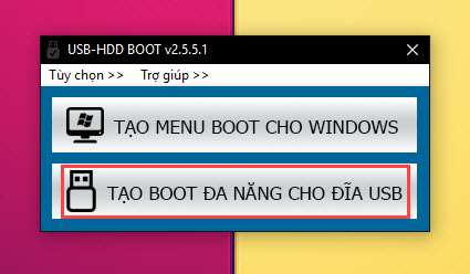 Tạo bộ cài Windows 10, 8.1, 7 trên cùng USB