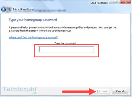Kết nối mạng HomeGroup, mạng gia đình trong Windows 7