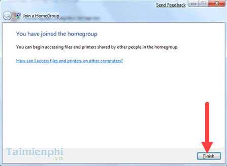 Kết nối mạng HomeGroup, mạng gia đình trong Windows 7