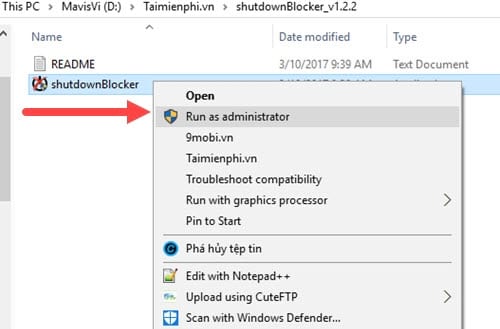 Khóa tính năng tắt máy tính, khởi động lại máy tính với Shutdown Blocker