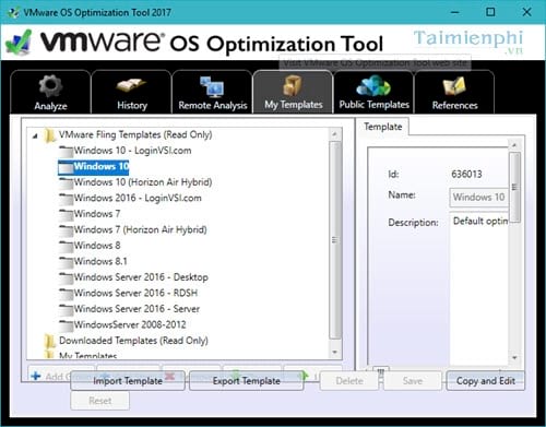 Tối ưu hóa Windows 10 bằng VMware OS Optimization Tool