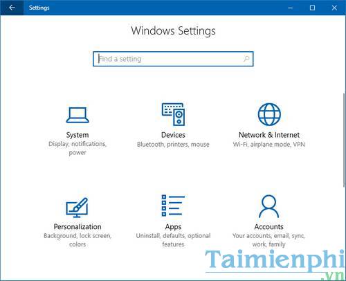cach an settings pages tren windows 10 creators update