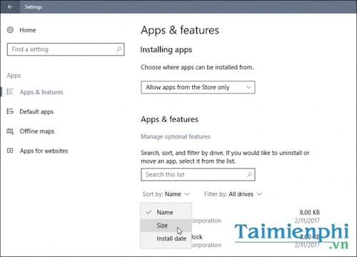 Quản lý phần mềm, Apps trên Windows 10 Creators Update