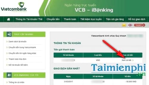 kiem tra so du tai khoan vietcombank tren may tinh dien thoai sms banking ngan hang tmcp ngoai thuong vn 7