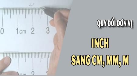 1 inch bang bao nhieu cm