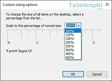 Sửa lỗi Custom Scale Factor Is Set trên Windows 10