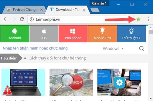 change bookmarks icon on google chrome 5