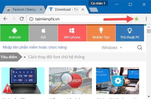 Cách đổi biểu tượng Bookmark trên Google Chrome