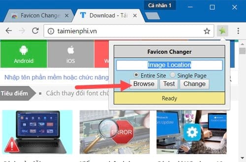 Cách đổi biểu tượng Bookmark trên Google Chrome