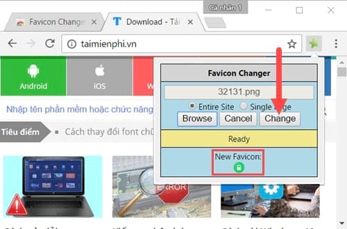 Cách đổi biểu tượng Bookmark trên Google Chrome