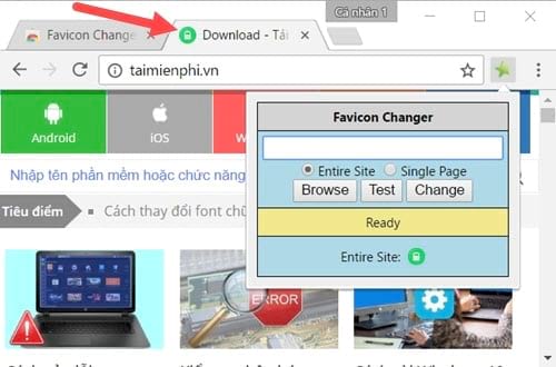 change bookmarks icon on google chrome 9