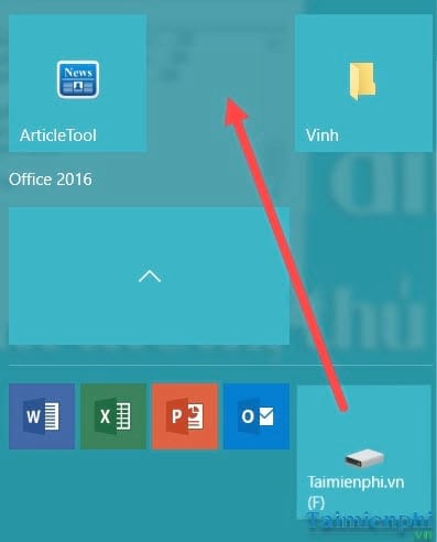 Tạo thư mục, nhóm ứng dụng trên Start Menu Windows 10