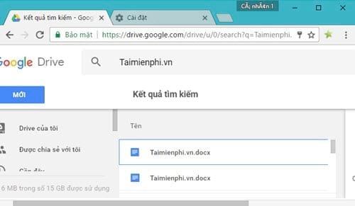Thêm tìm kiếm Google Drive ngay trên thanh địa chỉ trình duyệt Chrome