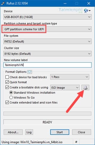Cách tạo USB cài Windows 10 chuẩn UEFI