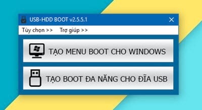 Tạo USB boot Windows 10, 8.1, 8, 7 bằng USB HDD Boot