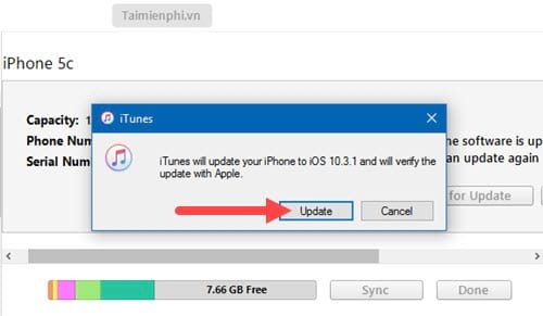 Cách cập nhật, update iOS 10.3.1 cho iPhone, iPad bằng iTunes, OTA