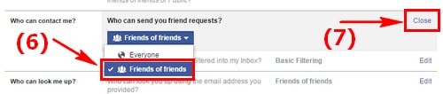 Facebook - Cách chặn kết bạn trên Facebook