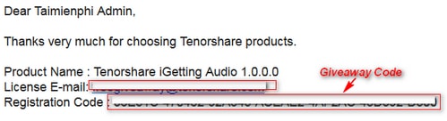 (Giveaway) Đăng ký bản quyền Tenorshare iGetting Audio, ghi âm chất lượng từ 1/8 - 3/8