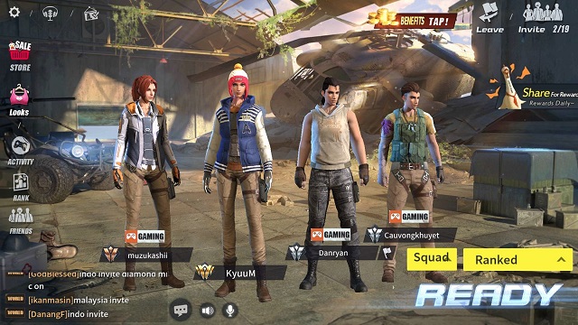 You can download the rules of survival 17 01 through a lot of fans