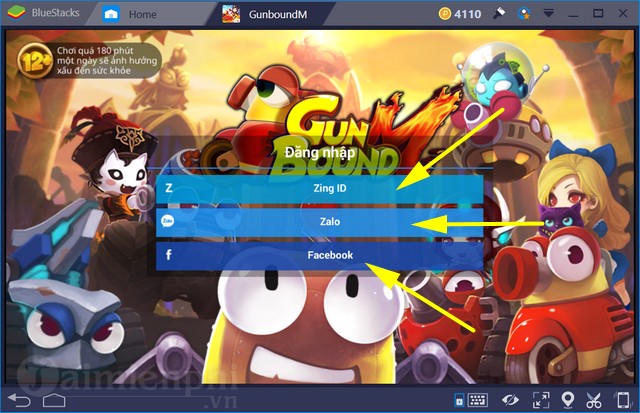 Cách chơi Gunbound M trên máy tính