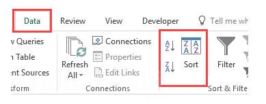 Cách sắp xếp dữ liệu trong Excel sử dụng VBA