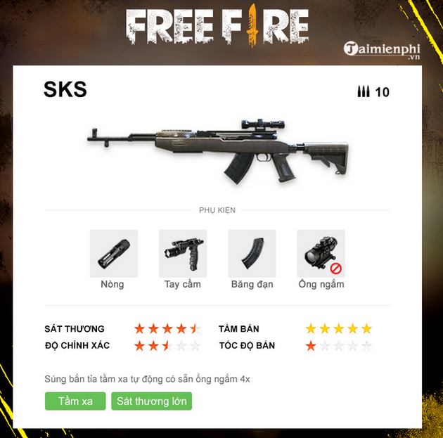 sung sks free fire