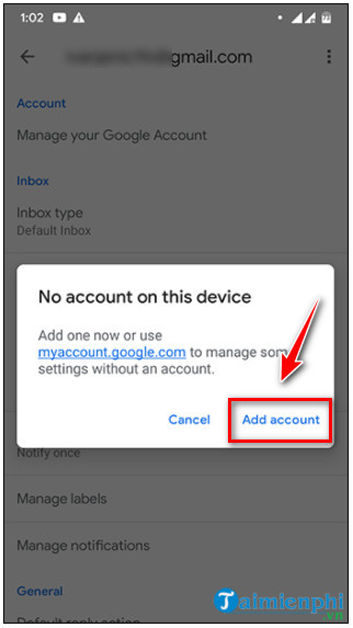 the error is not received in gmail