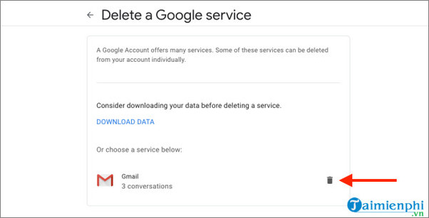 how to delete gmail but can't delete google earphone