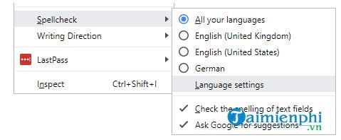 Cách kiểm tra chính tả trên Google Chrome