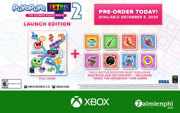 Puyo Puyo Tetris 2 sẽ ra mắt trên Xbox Series X|S vào ngày 8/12