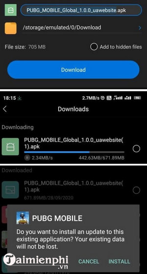 Cách cập nhật PUBG Mobile không qua Google Play