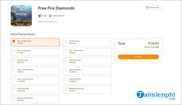 Cách nạp Kim Cương Free Fire miễn phí từ Games Kharido, Coda Shop và SEA Gamer Mall