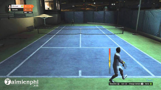 how to play tennis in gta 5