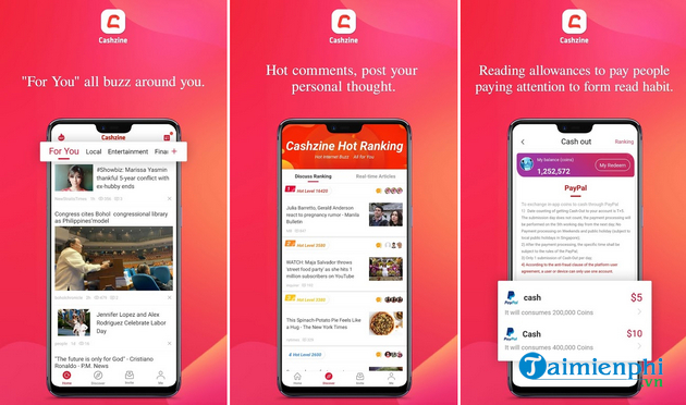 ung dung kiem tien online cho android