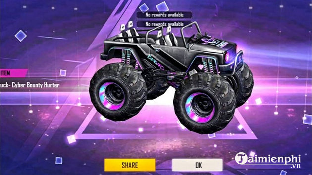 Monster truck in free fire