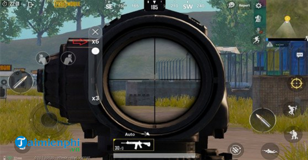 how to pin a 6x scope in pubg mobile