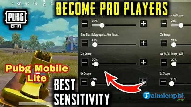 Cách cài đặt kiểm soát độ giật PUBG Mobile Lite