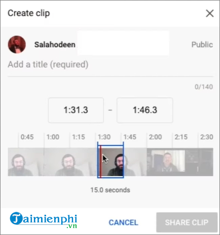 them tinh nang chia se chip tren youtube giong twitch