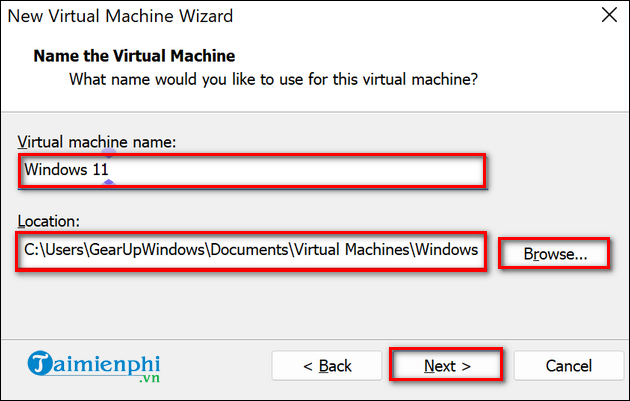 cach cai windows 11 tren may ao