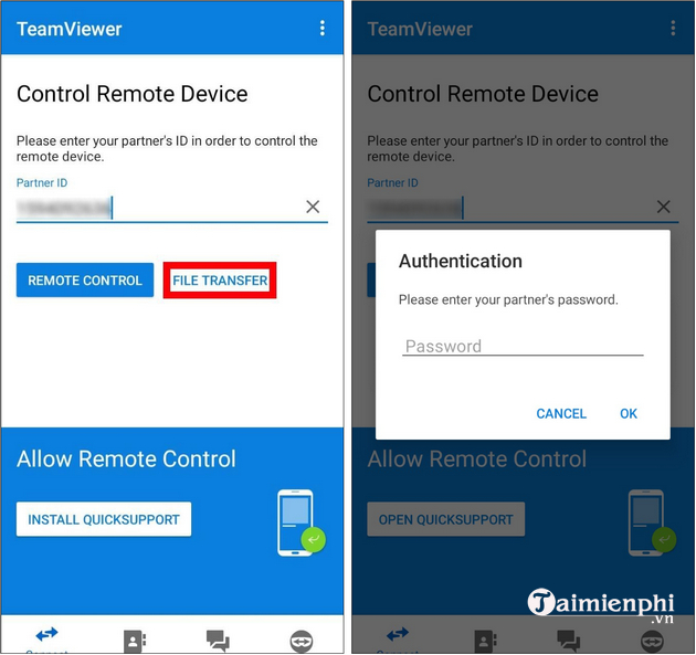 how to access usb cable from teamviewer